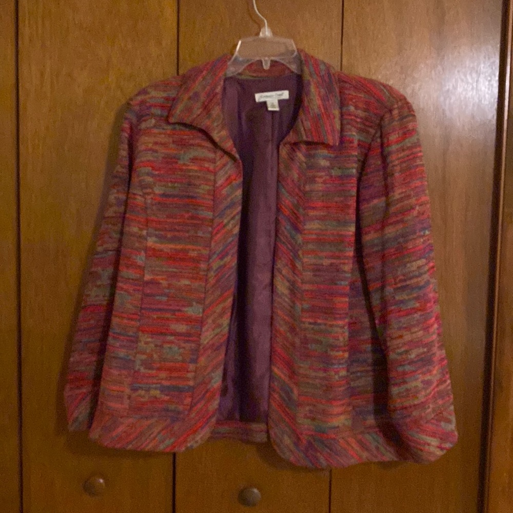 Red green Coldwater Creek Jacket